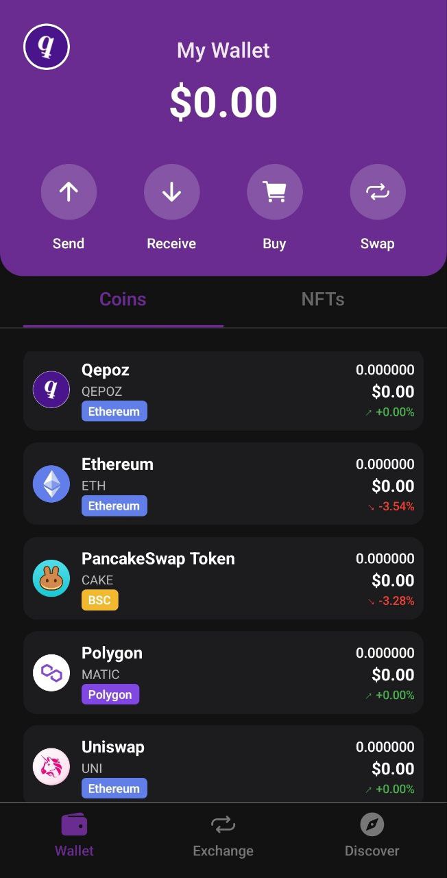 Qepoz Discover - dApp Browser